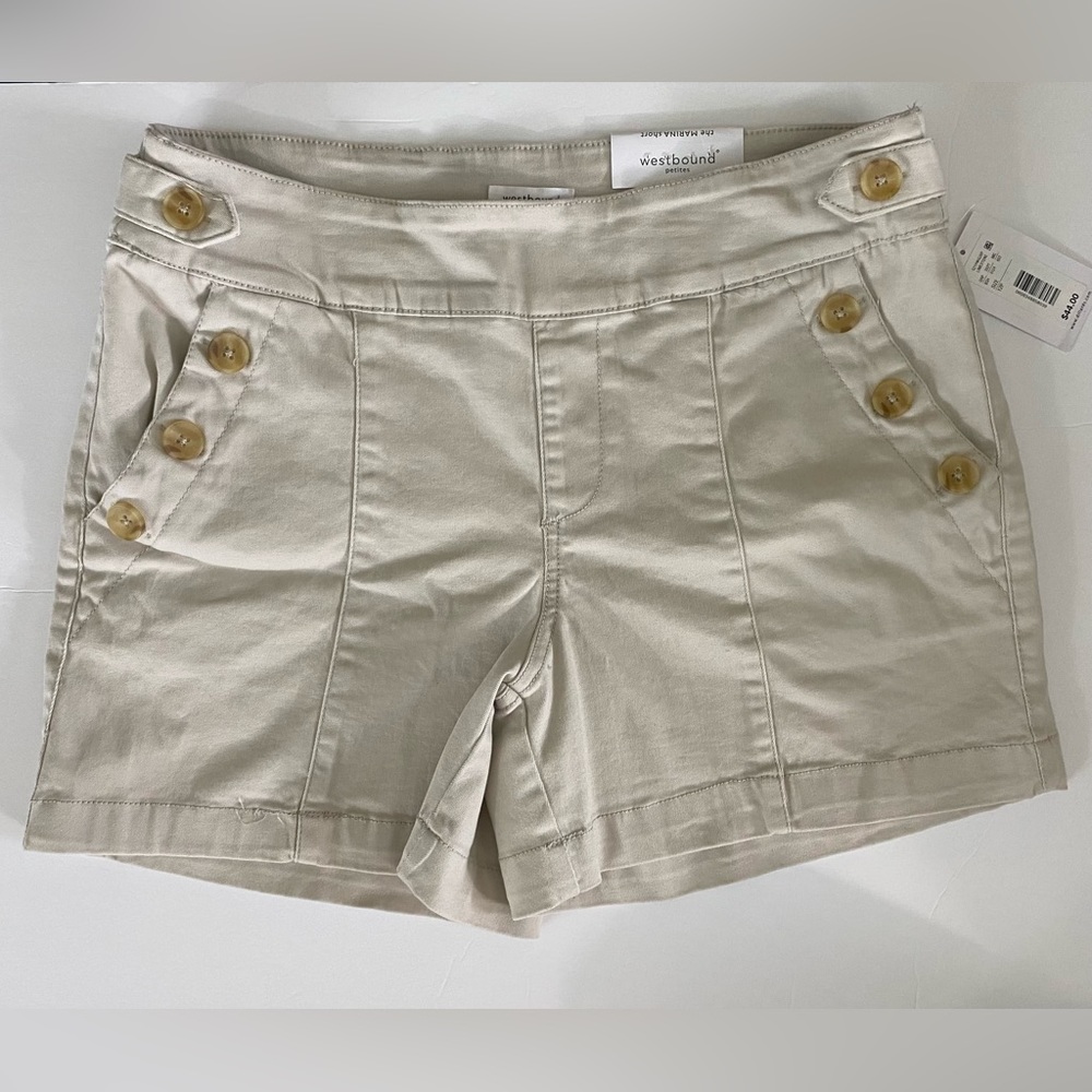 Westbound khaki shorts.